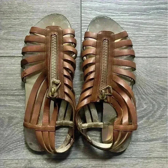 Jimmy Choo Brown Strappy Sandals - Picture 1 of 6